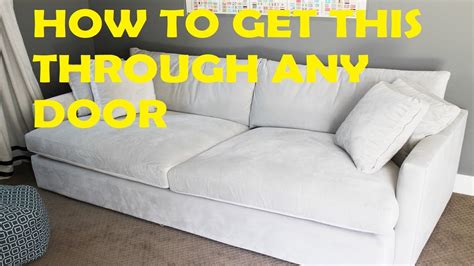 how to make couch through door.